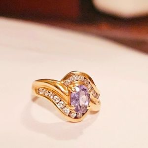 .85 Tanzanite & diamond ring in 14k gold, appraised at $1500